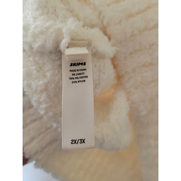 Skims Women's Fuzzy Cream Tank Top Super Cozy‎ size 2X/3X #4 - Picture 5 of 5
